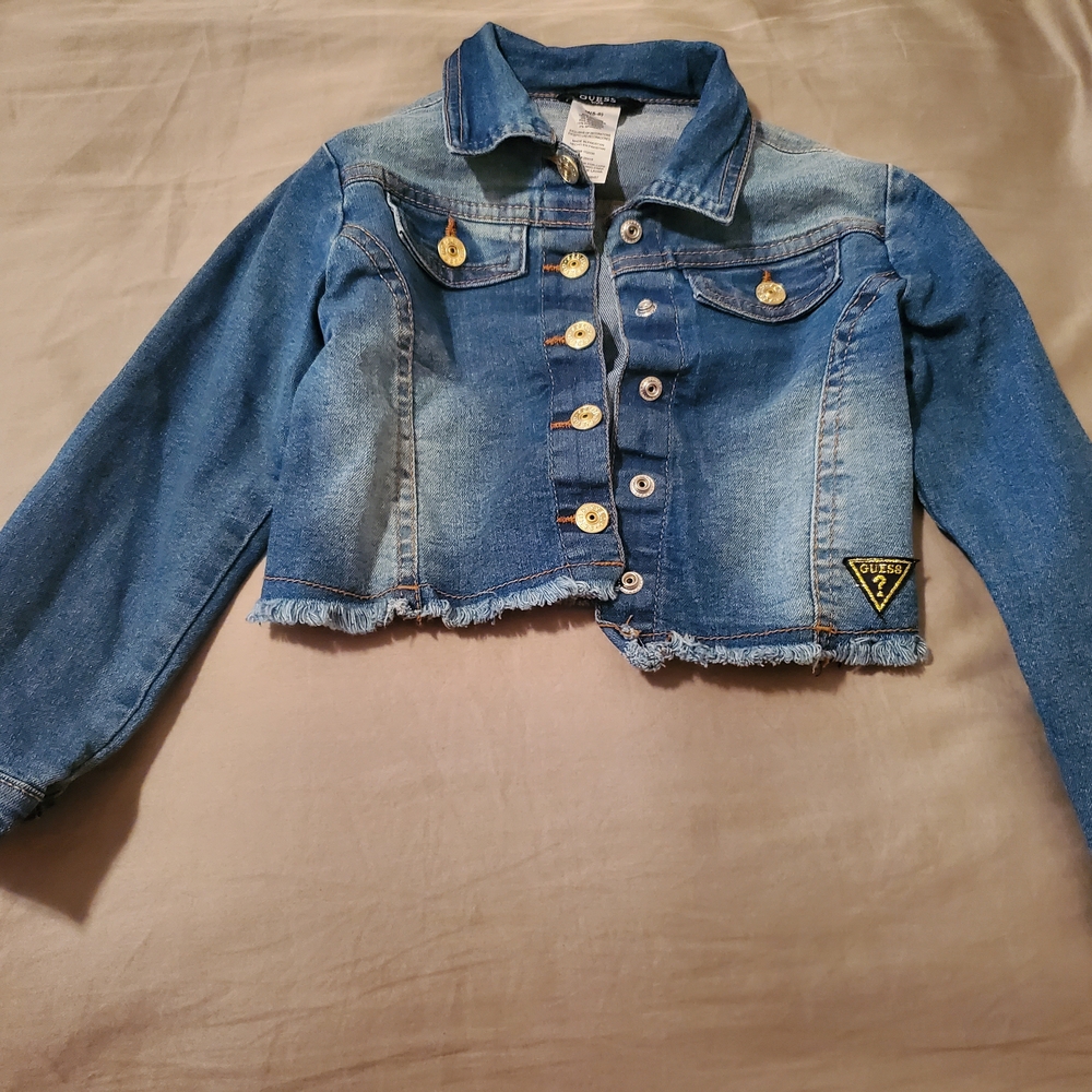 Guess Kids Two-Tone Blue Denim Jacket